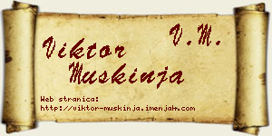 Viktor Muškinja vizit kartica